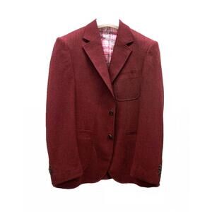 NEW CIGAR men's waffle sport coat in wine